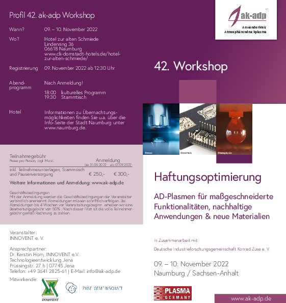 Programmflyer 42. ak-adp Workshop