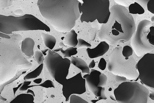 SEM-image of a polyurethane foam